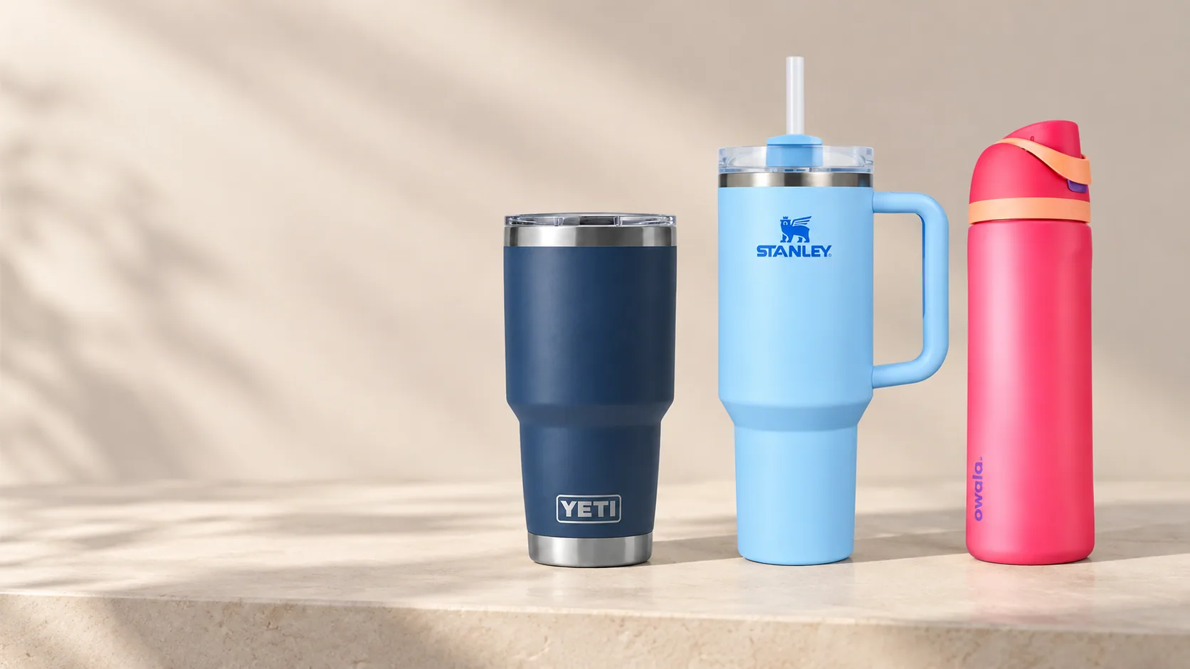 Colección de termos originales YETI, Owala y Stanley