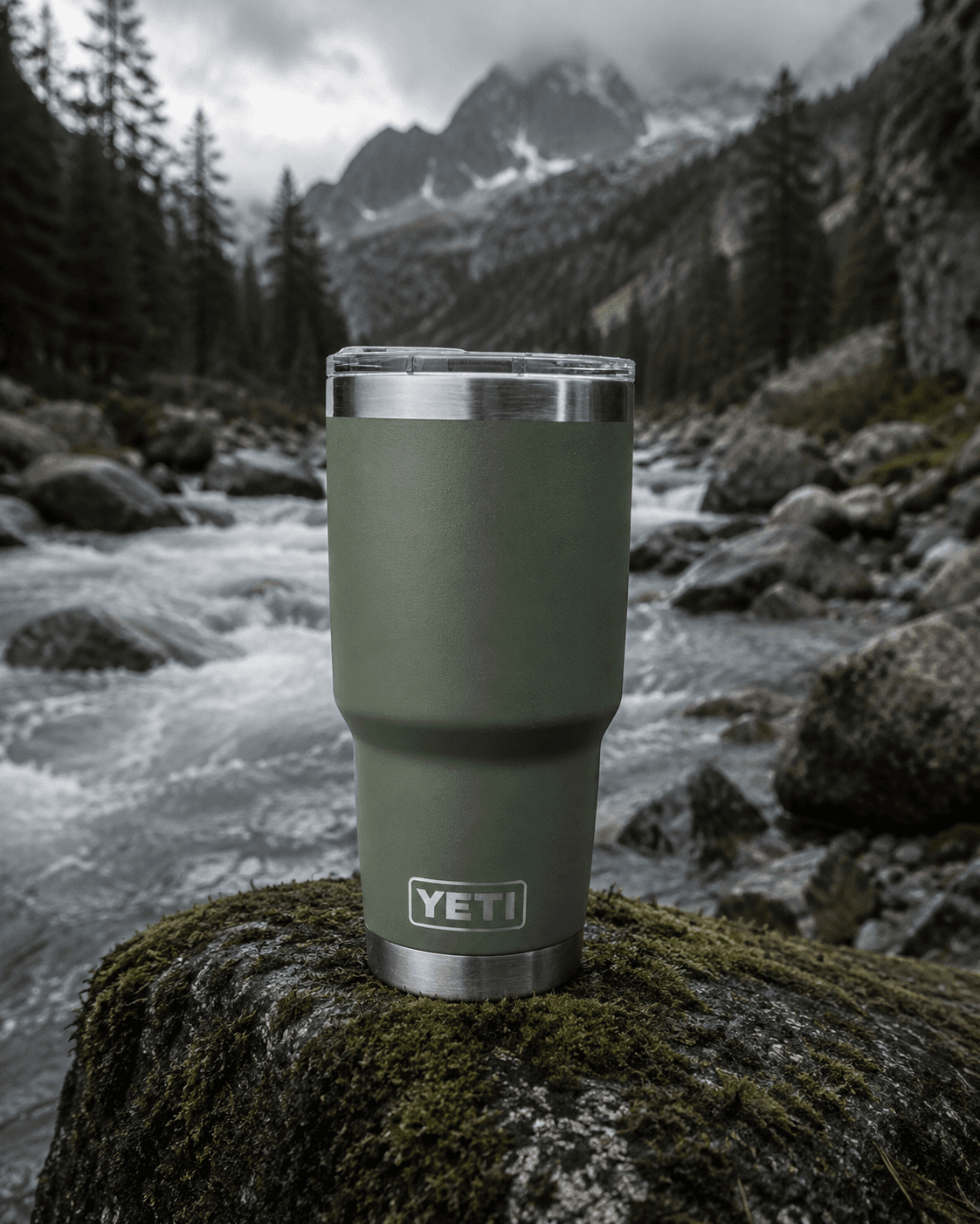 Termo YETI original en la naturaleza